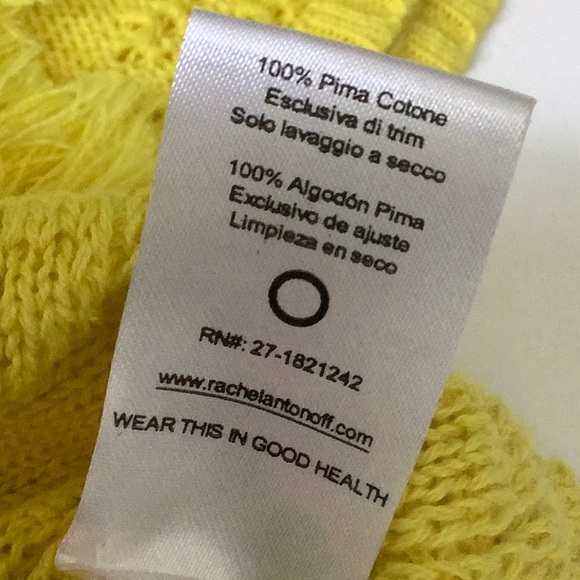 Rachel Antonoff Lewis Fringe Shell Sleeveless Knit Crop Top With Fringe Trim S - Picture 9 of 13